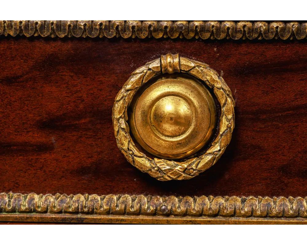 French Antique Ormolu-Mounted Mahogany Envelope Games Card Table, C. 1870 For Sale 7