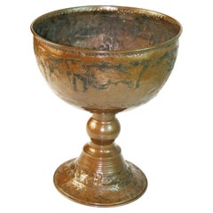 Antique French, pezzo centrale in rame inciso di grandi dimensioni