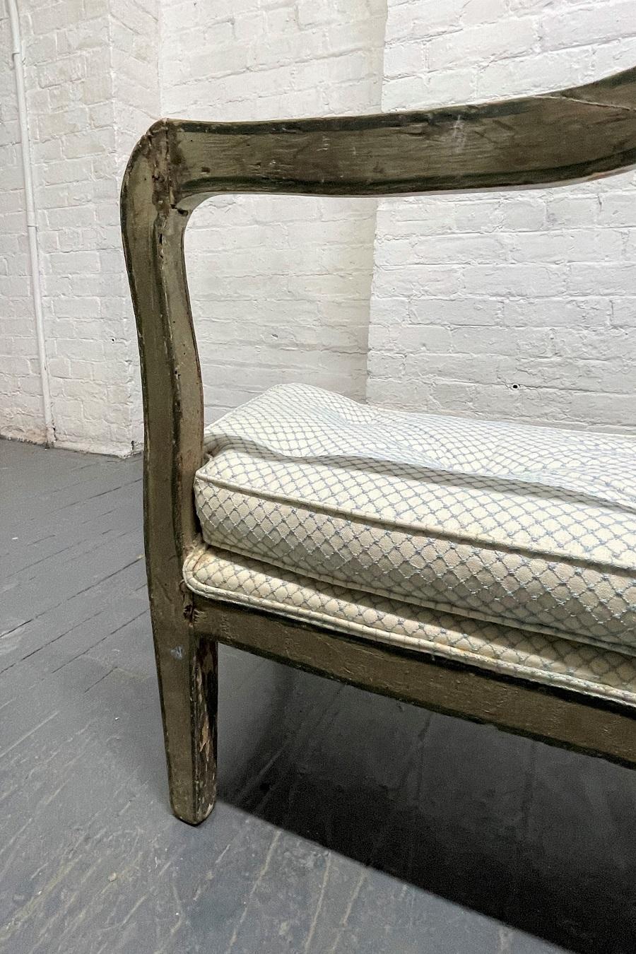 French Antique Painted Bench For Sale 2