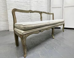 French Antique Painted Bench