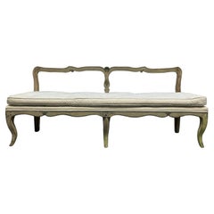 French Antique Painted Bench