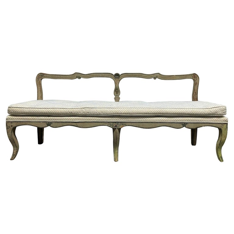 French Antique Painted Bench For Sale at 1stDibs french antique