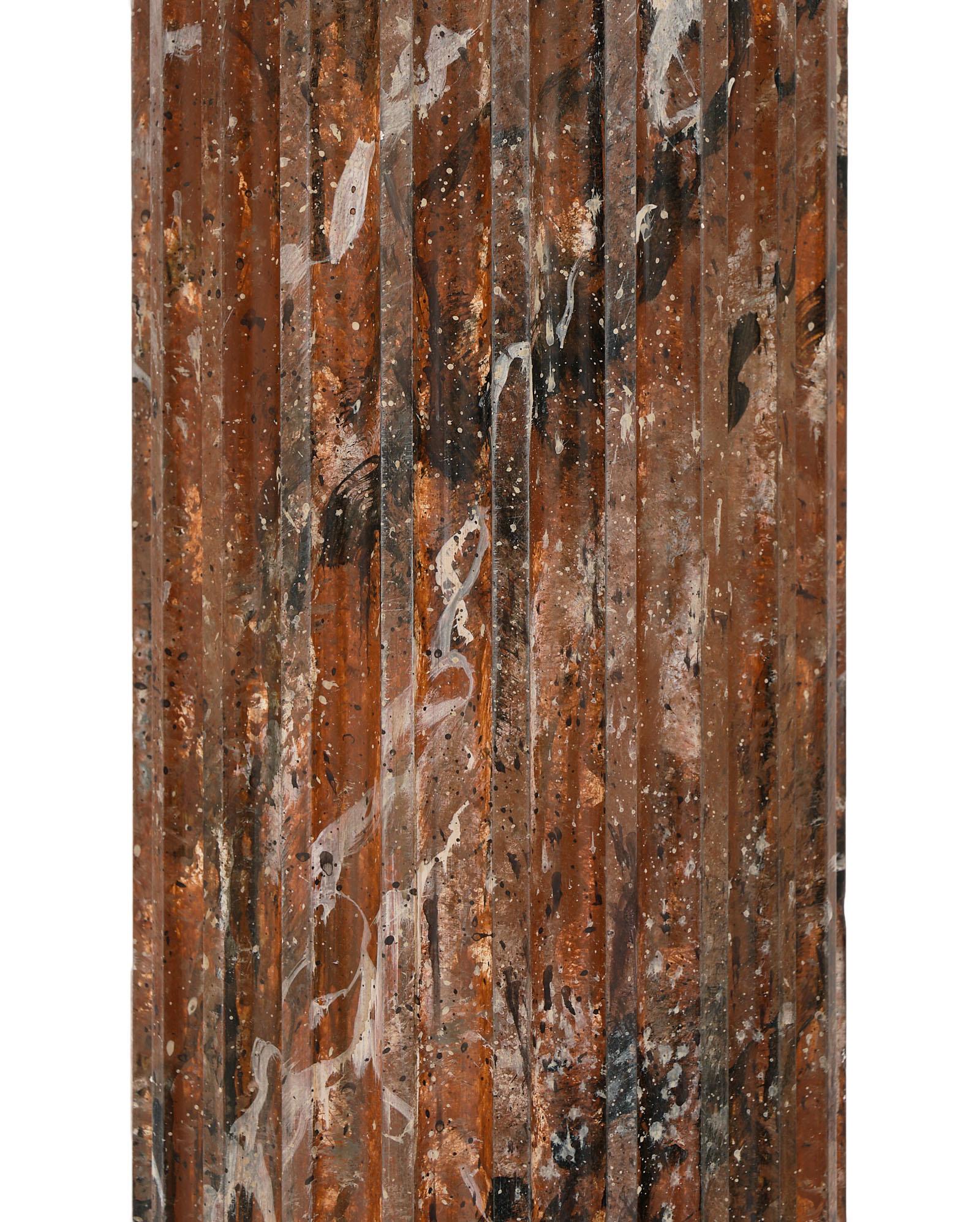 French Antique Painted Columns 1