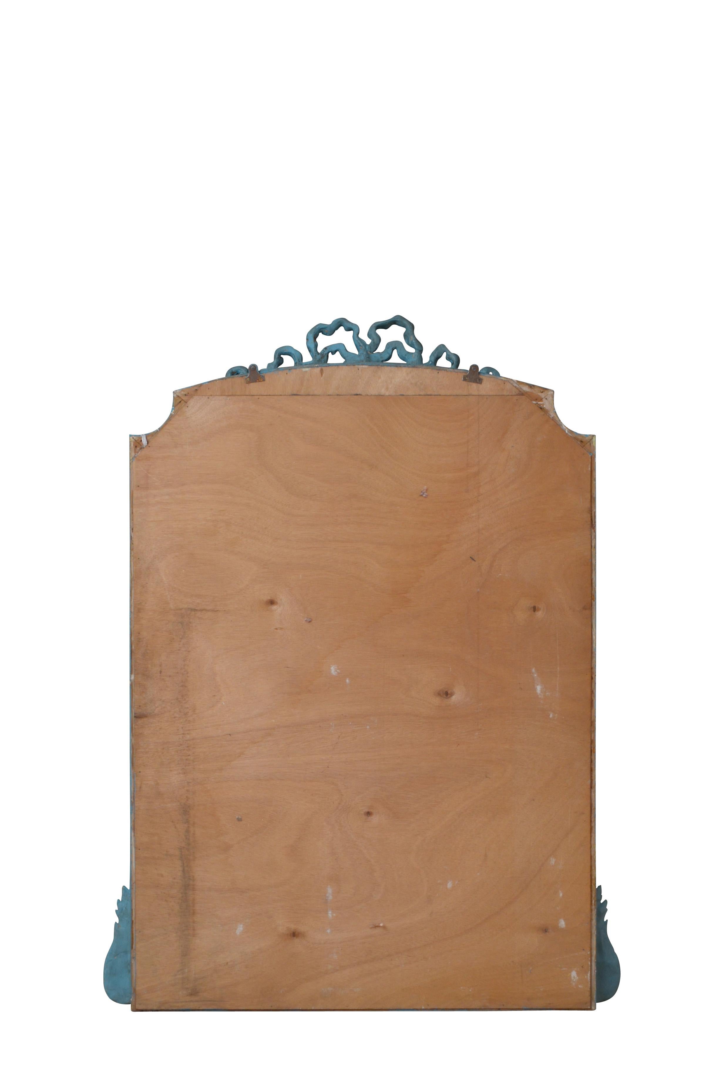 French Antique Painted Wall Mirror H140cm For Sale 7