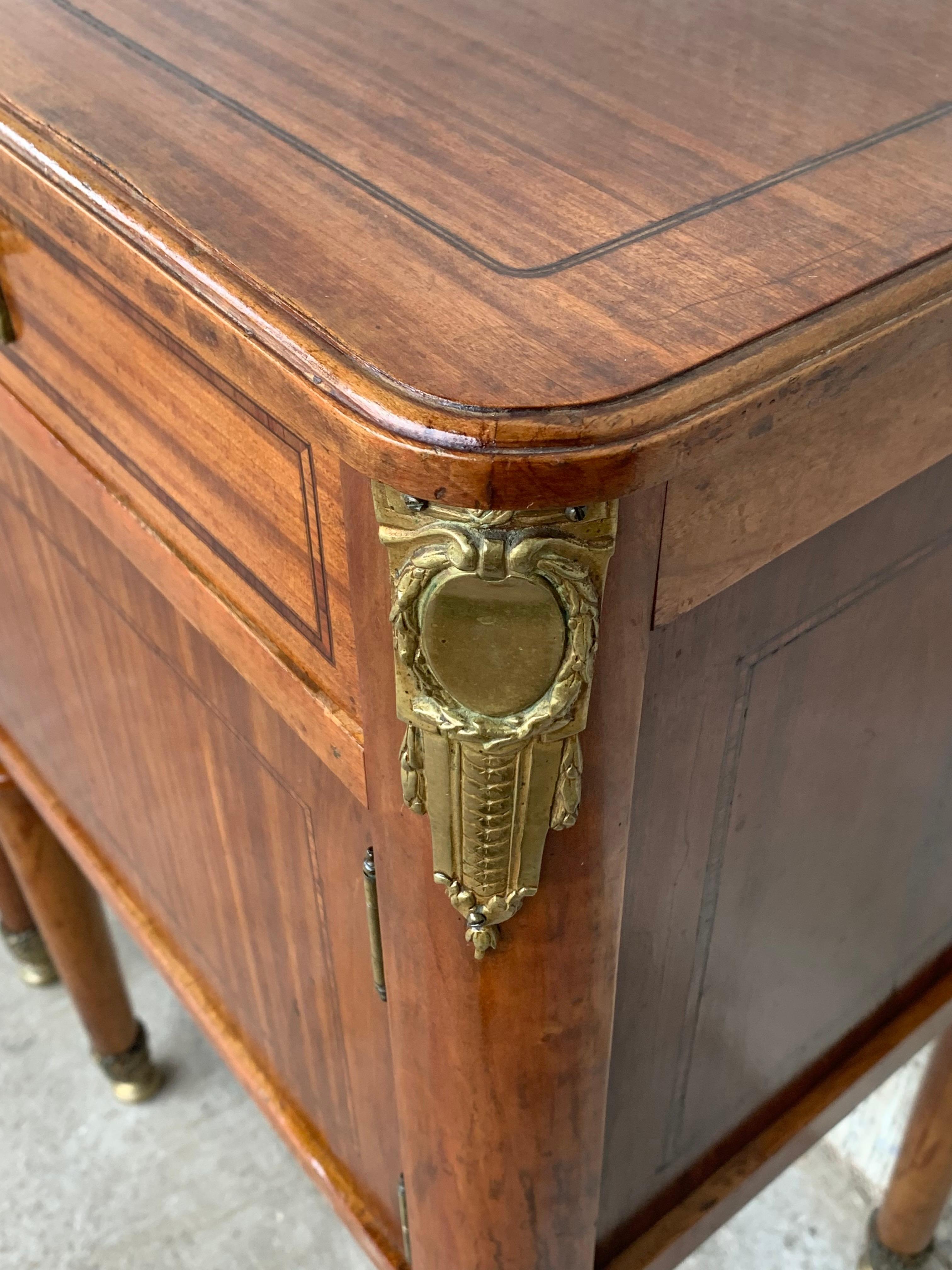 Late 19th Century French Antique Pair of Bedside Tables or Cabinet, Nightstands, circa 1890