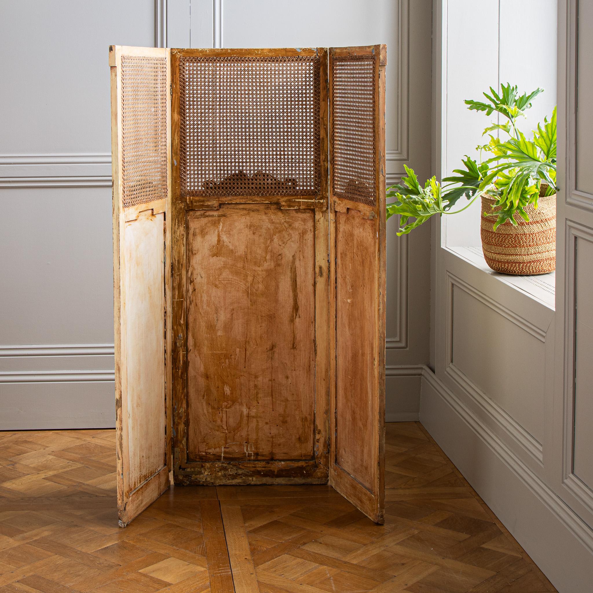 Antiker französischer Paravent-Raumteiler im Zustand „Gut“ im Angebot in London, Park Royal