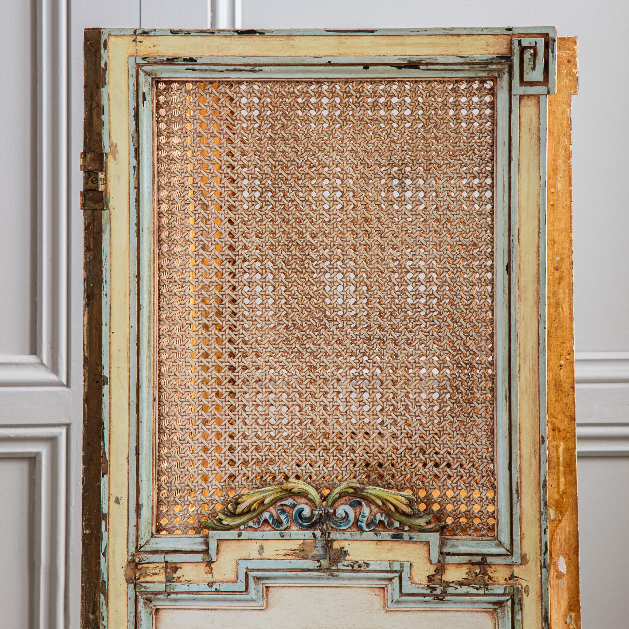 French Antique Paravent Screen For Sale 2