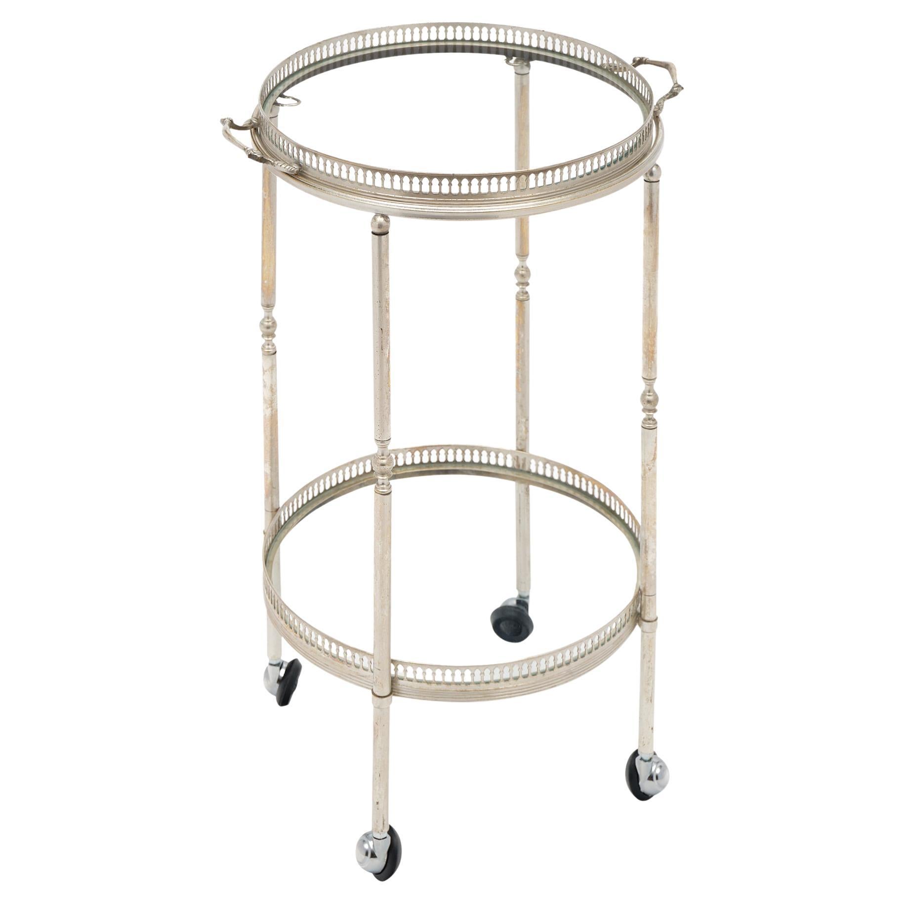French Antique Petite Bar Cart