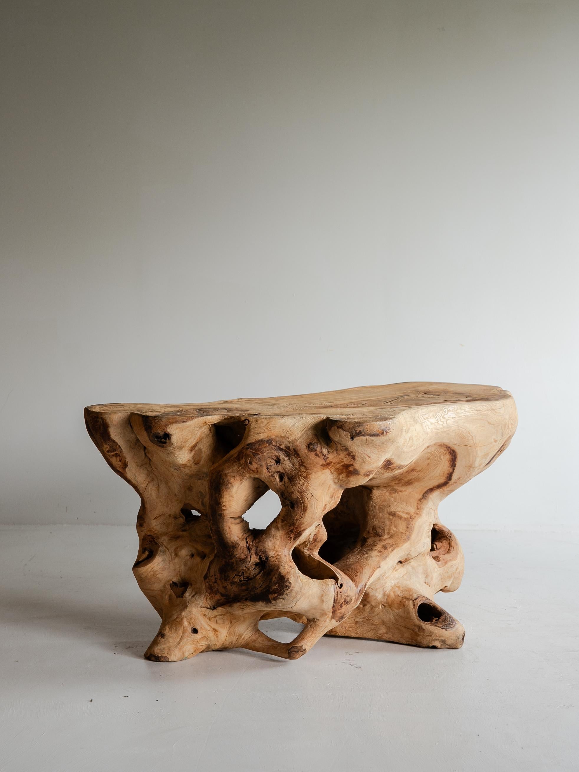 20th Century French Antique Primitive Table 1950s / Coffee Table Wabi Sabi For Sale