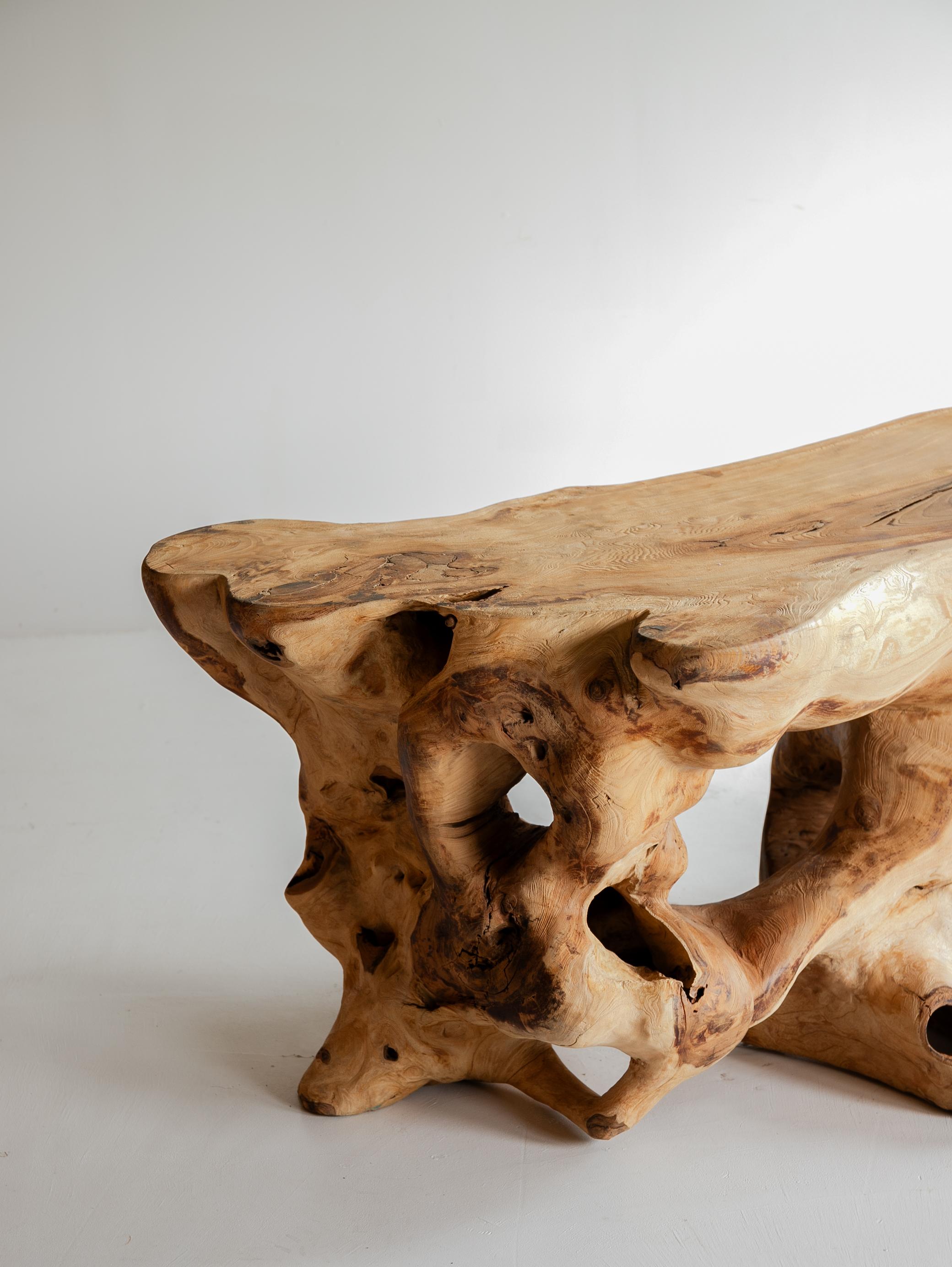 French Antique Primitive Table 1950s / Coffee Table Wabi Sabi For Sale 3