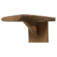 Antique French panca primitiva in legno con bella patina