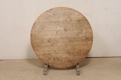 French Antique Round Wine Tasting Table