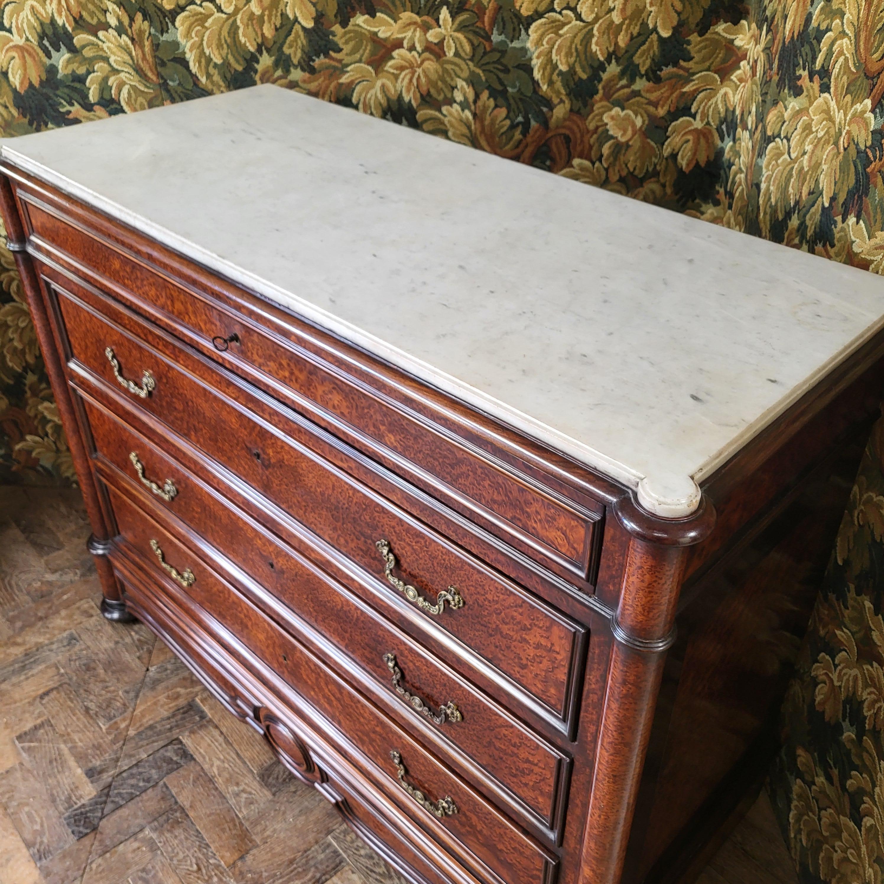 French antique secretaire commode For Sale 5