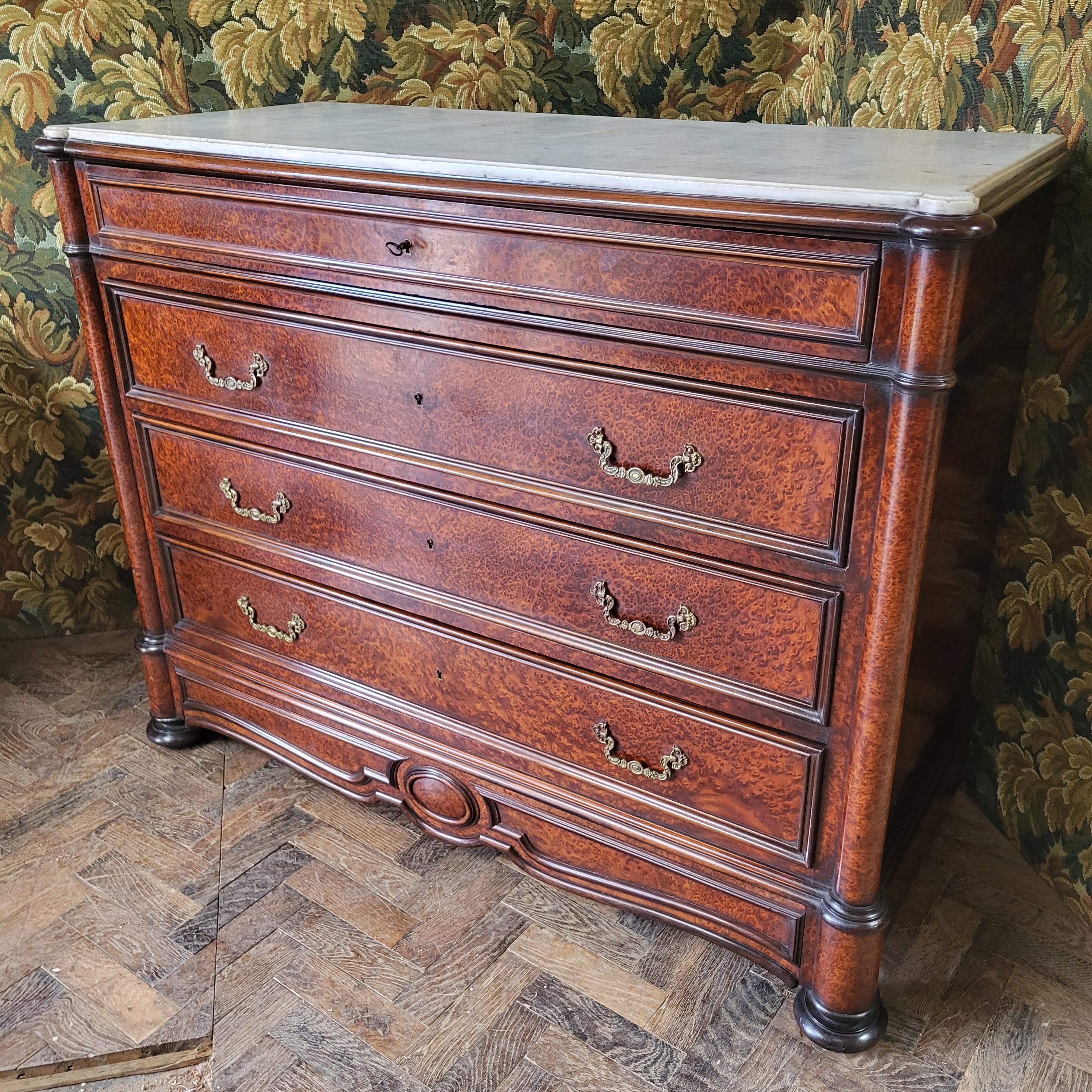 French antique secretaire commode For Sale 1
