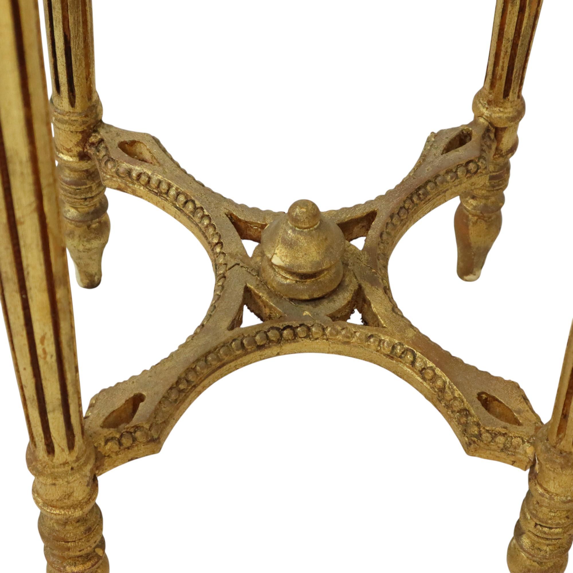 Tavolini d'antiquariato francesi Tavolini per piante in marmo stile impero in vendita 5
