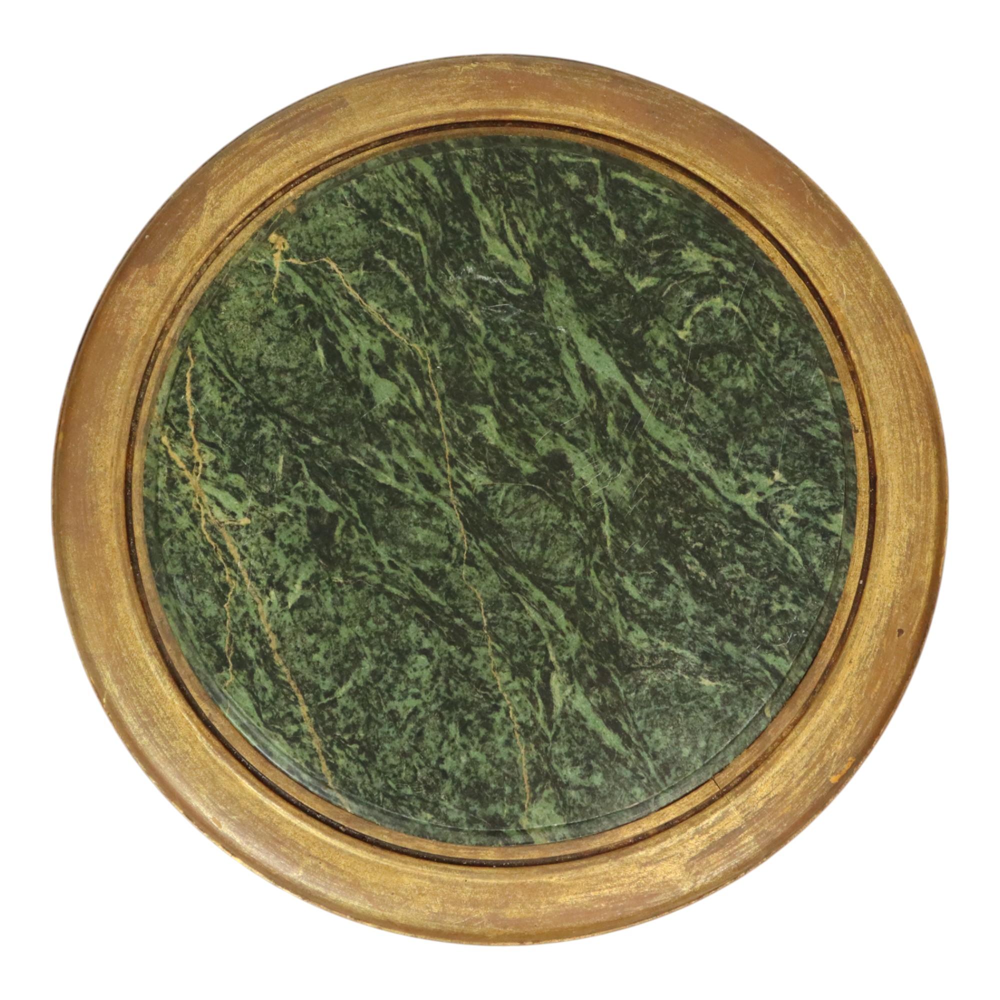Dorato Tavolini d'antiquariato francesi Tavolini per piante in marmo stile impero in vendita