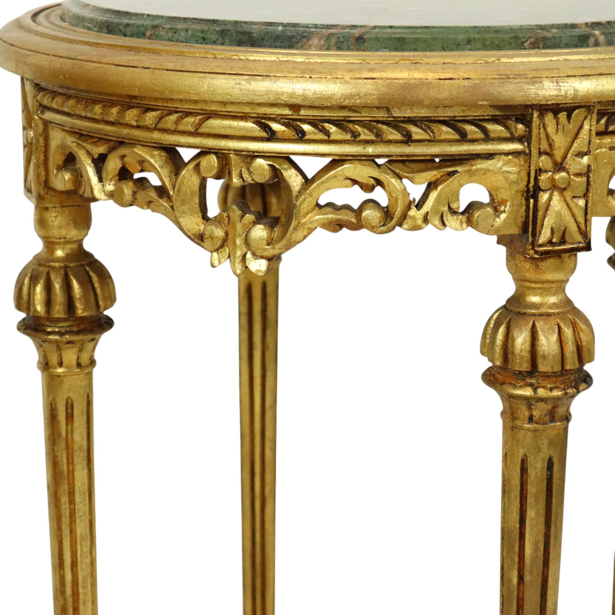 Tavolini d'antiquariato francesi Tavolini per piante in marmo stile impero in vendita 1