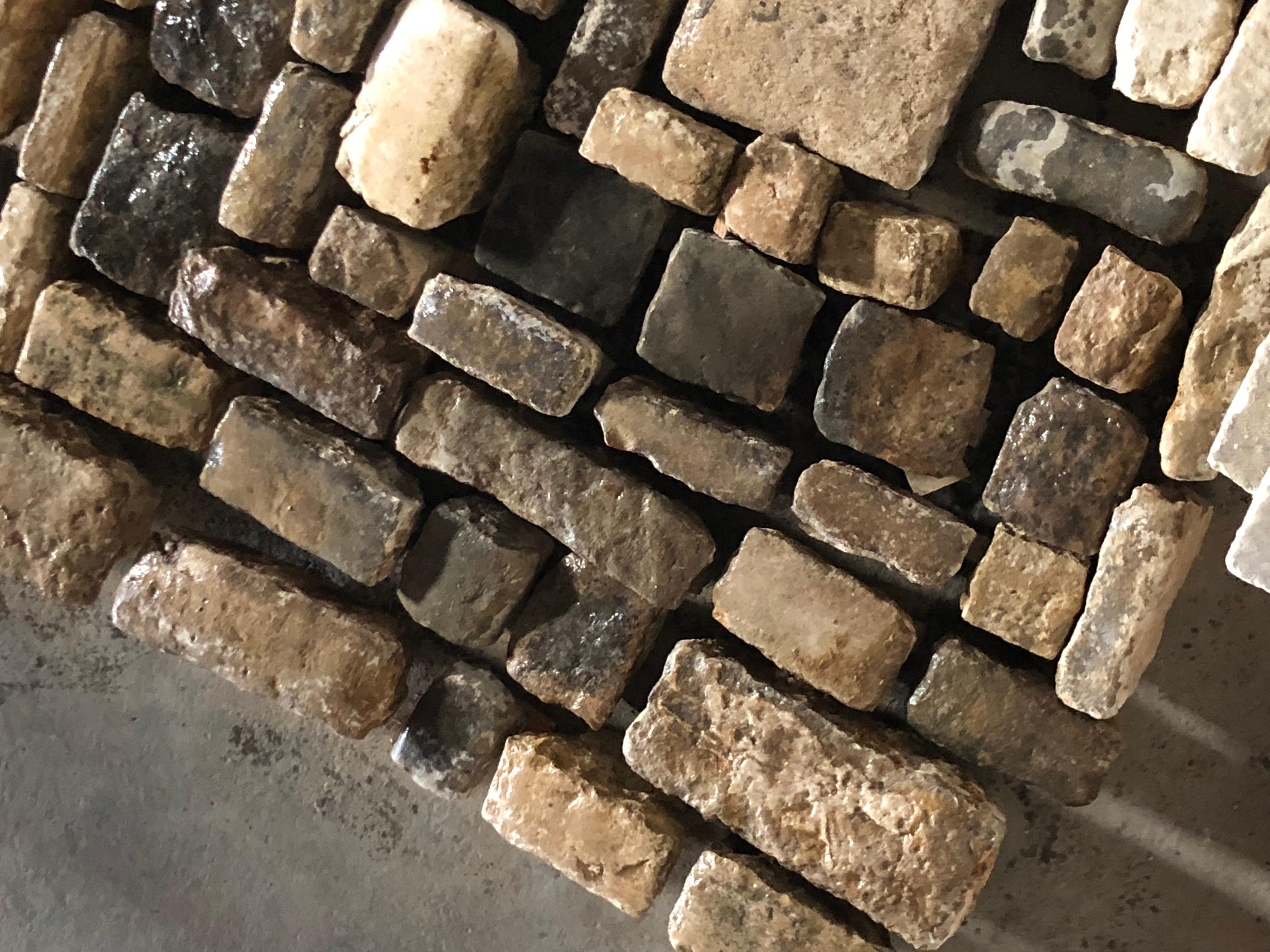 French Antique Solid Cobble Stone from 17th Century, Paris, France For Sale 6