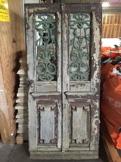 French Antique Solid Wood Door 19th Century, France