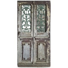French Antique Solid Wood Door 19th Century, France