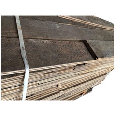 French Antique Solid Wood Oak 18th Century Flooring, France