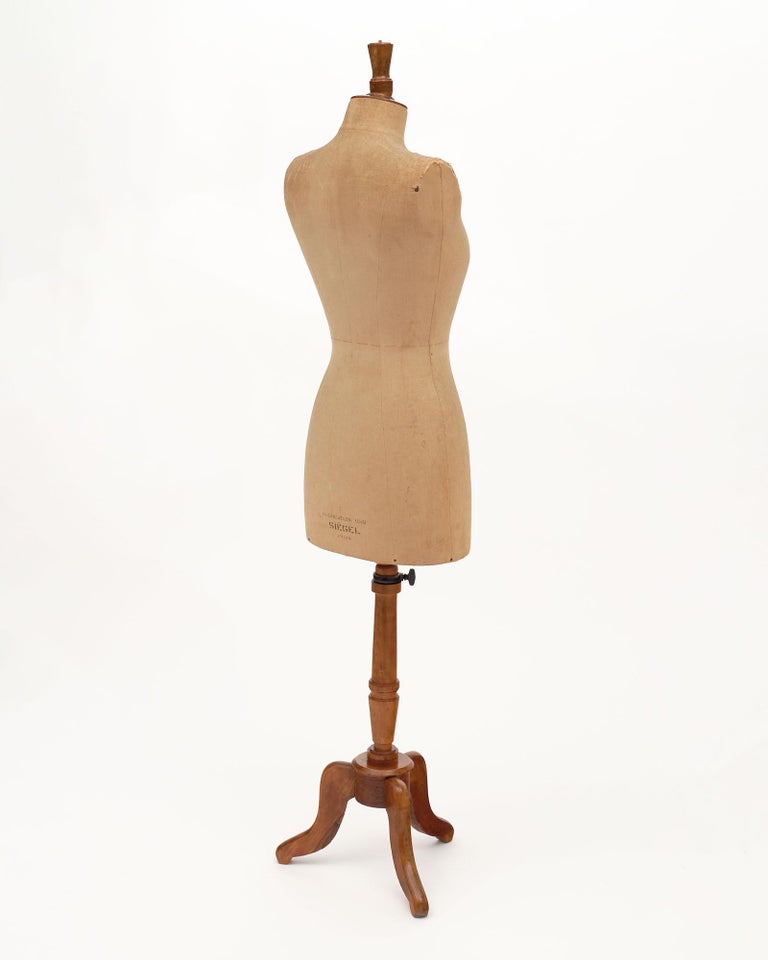 French Antique Stockman Couture Dress Mannequin at 1stDibs
