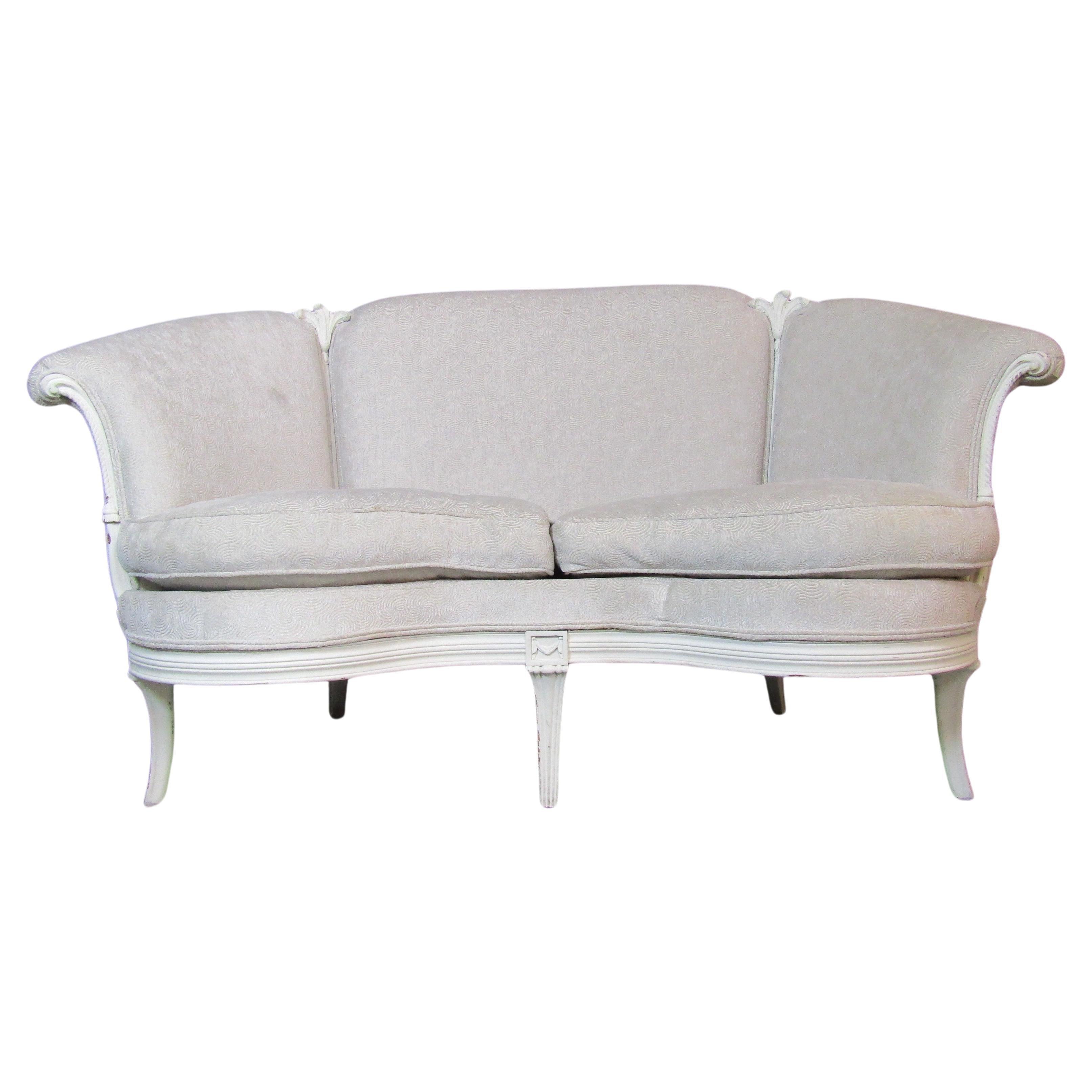 French Antique Style Loveseat For Sale