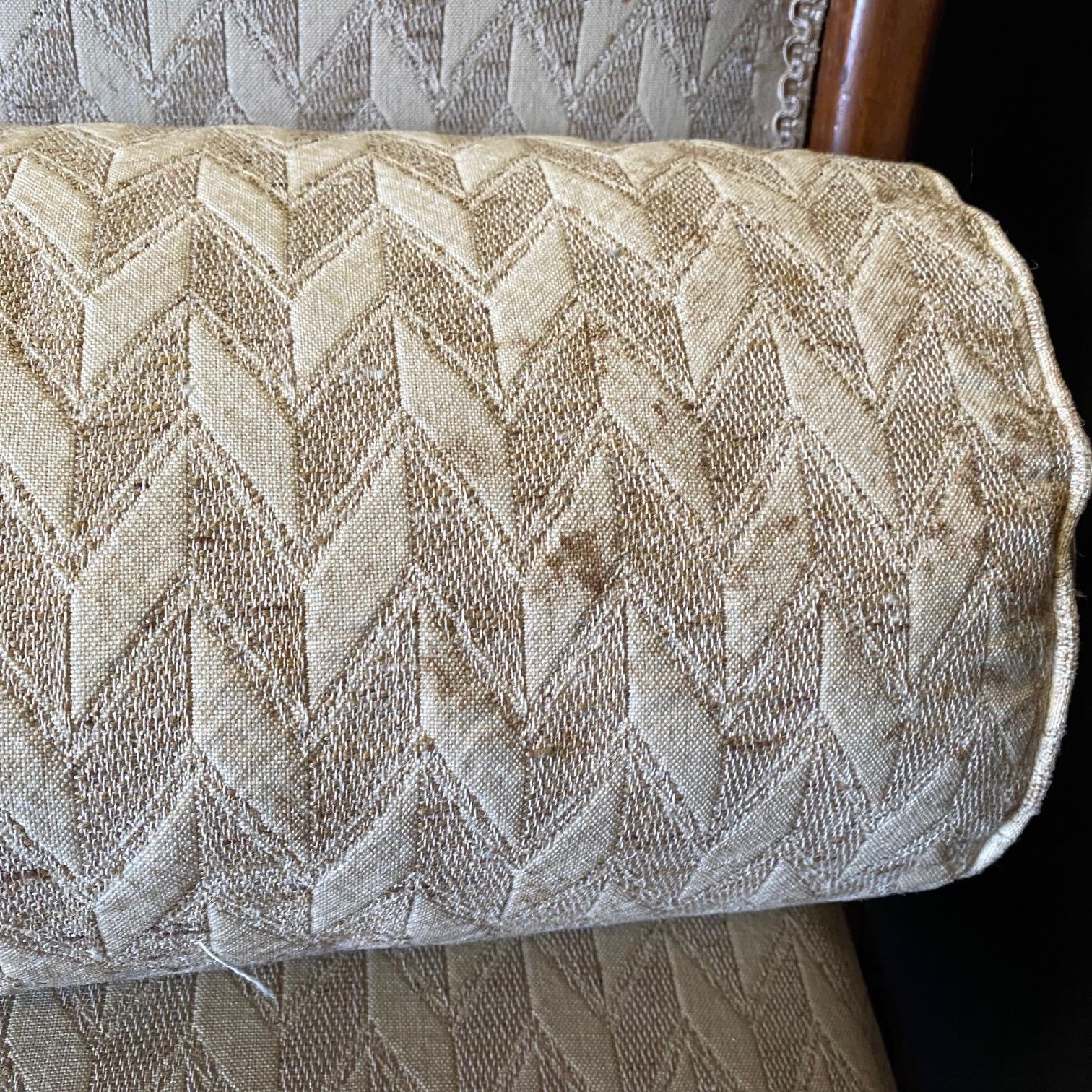 French Antique Swan Neck Recamier Chaise Lounge For Sale 7