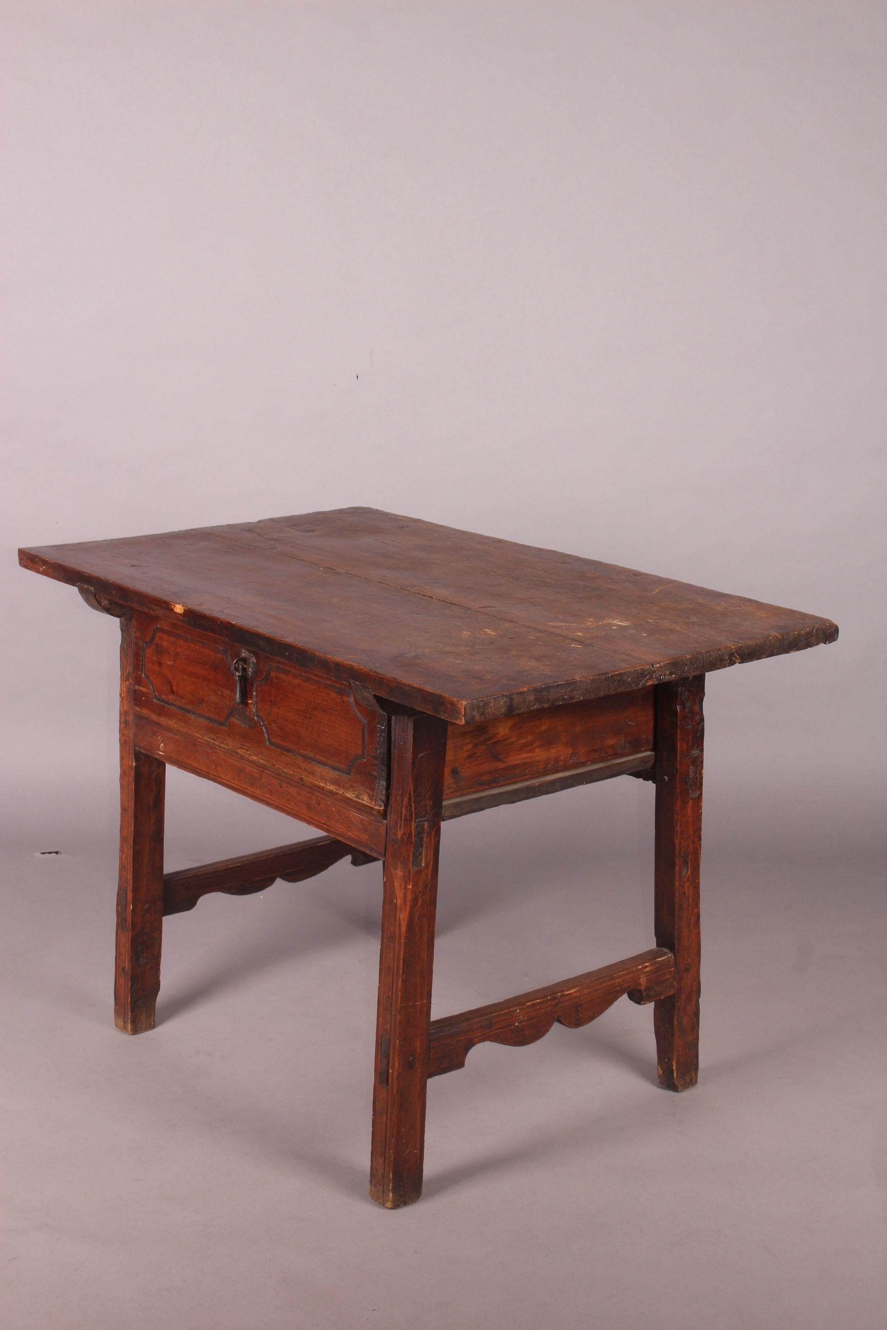 Wood French Antique, folk art , Table