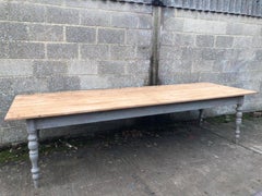 French Antique Table, Kitchen Island, Vintage