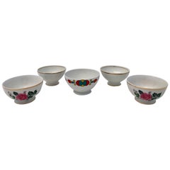 French Antique Tea Bowls or Children
s Bowls, 1900s, Set of Five
