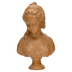 French Antique Terracotta Bust