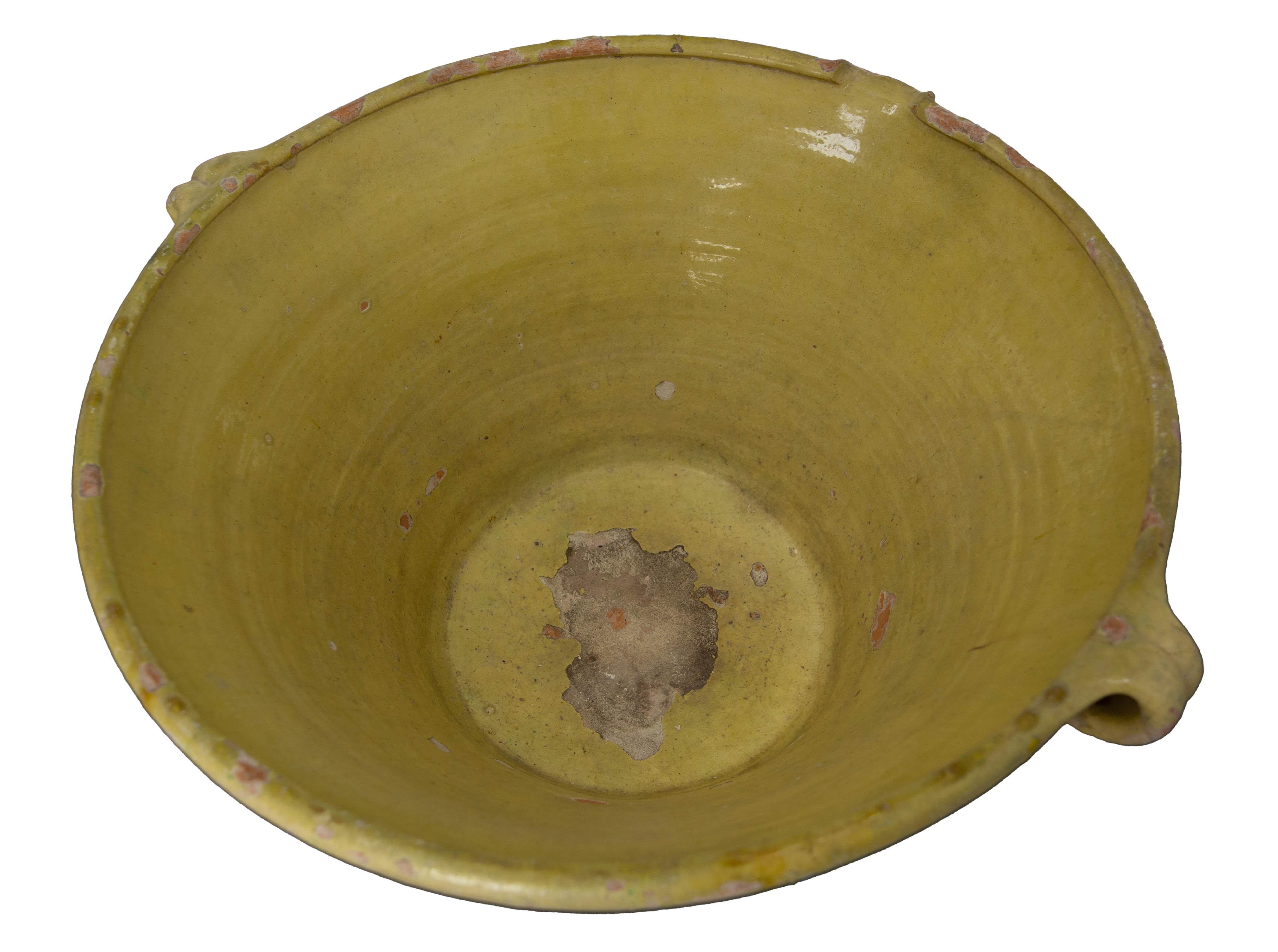 French Antique Terracotta Confit Tian or Bowl Glazed 5