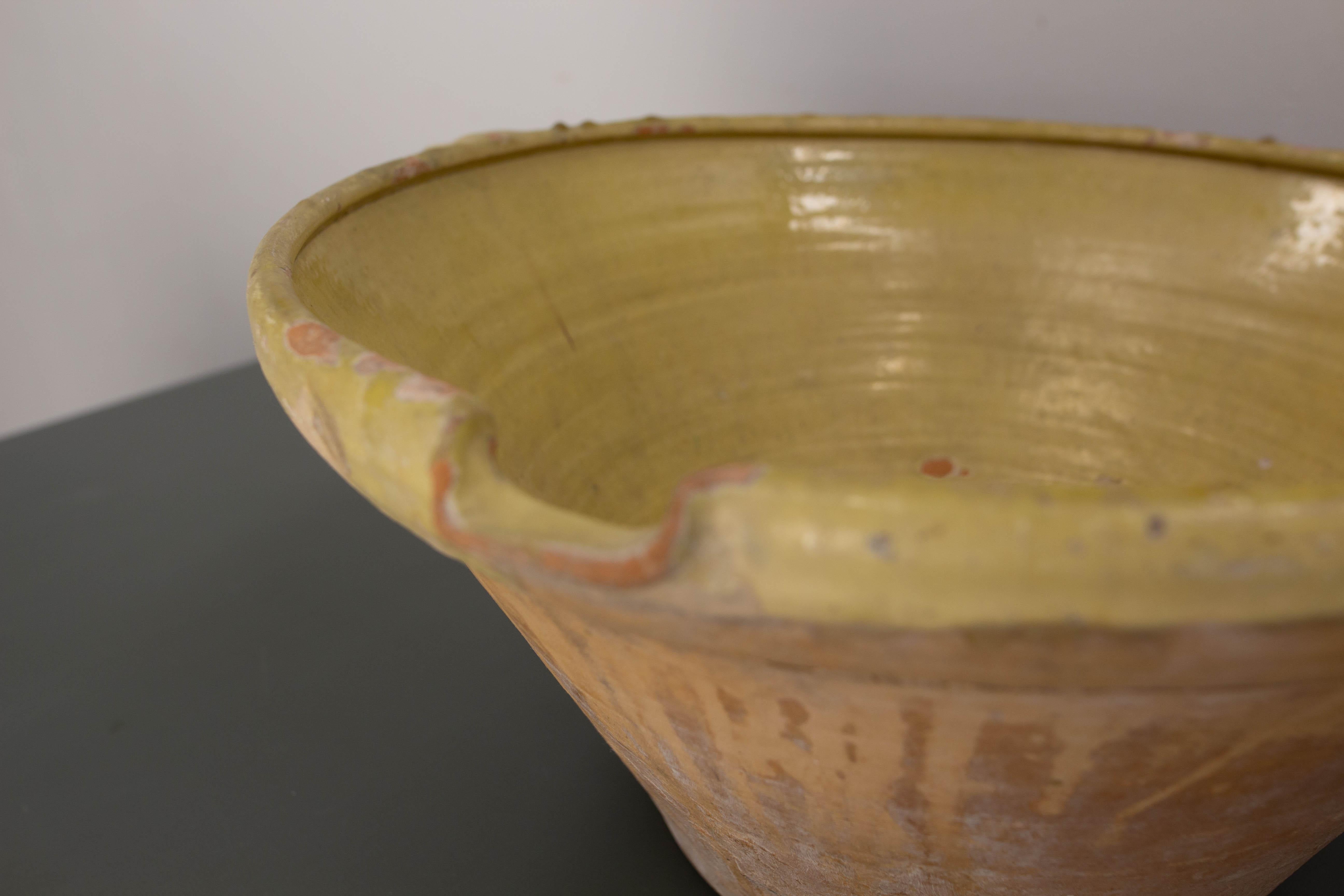 French Antique Terracotta Confit Tian or Bowl Glazed 7