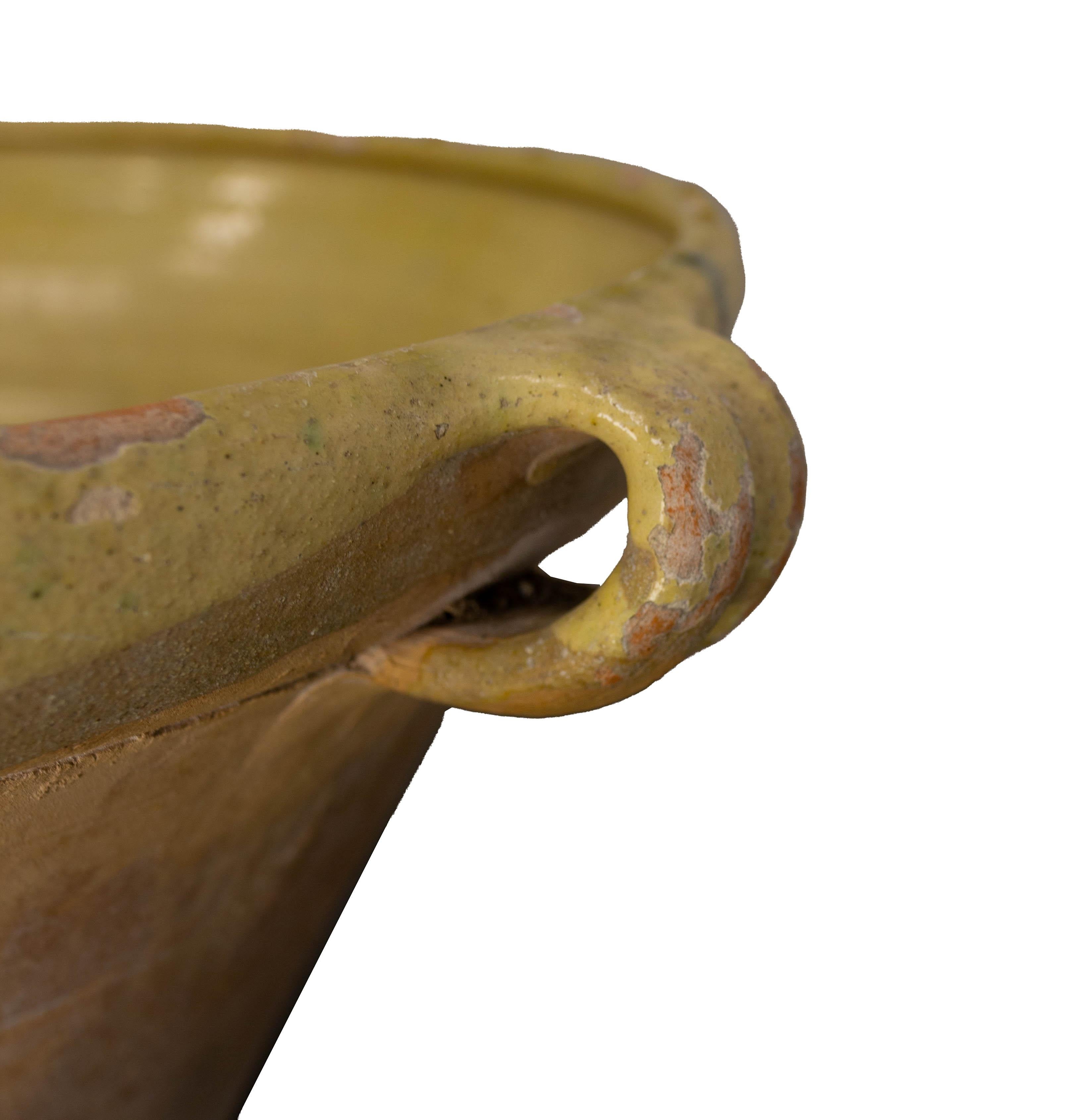French Antique Terracotta Confit Tian or Bowl Glazed 8