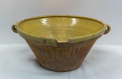 French Antique Terracotta Confit Tian or Bowl Glazed