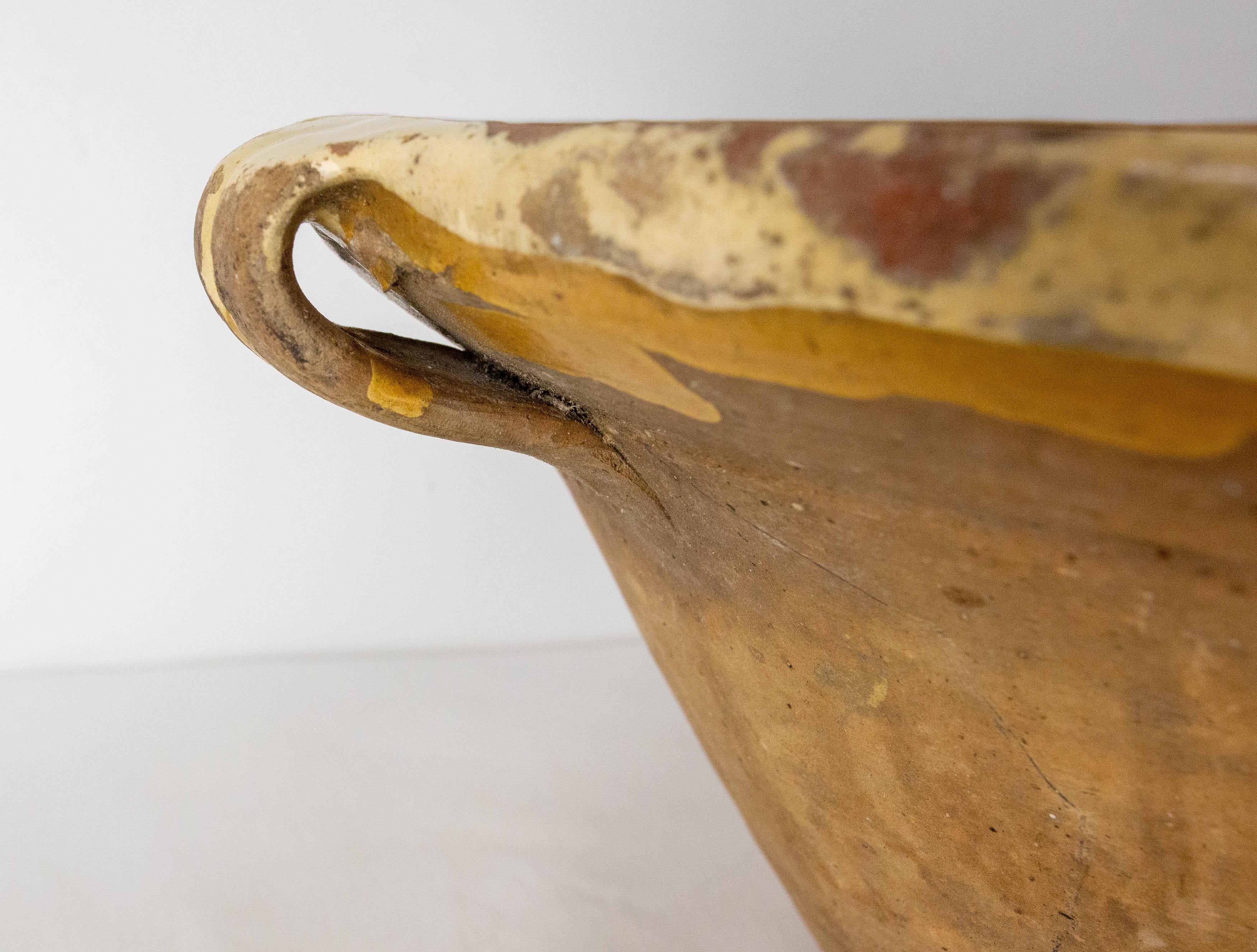 Early 20th Century French Antique Terracotta Confit Tian or Bowl Glazed