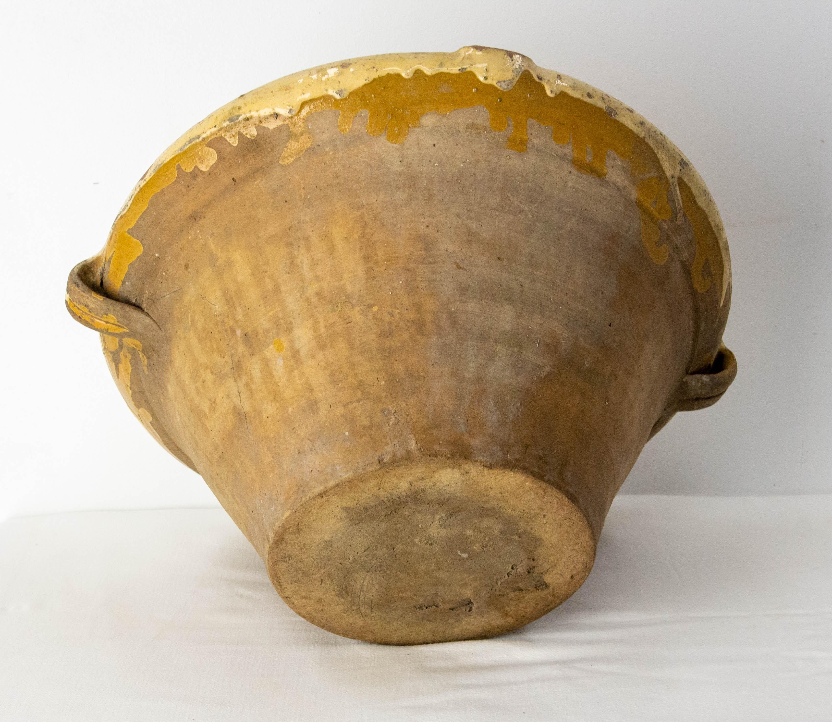 French Antique Terracotta Confit Tian or Bowl Glazed 2