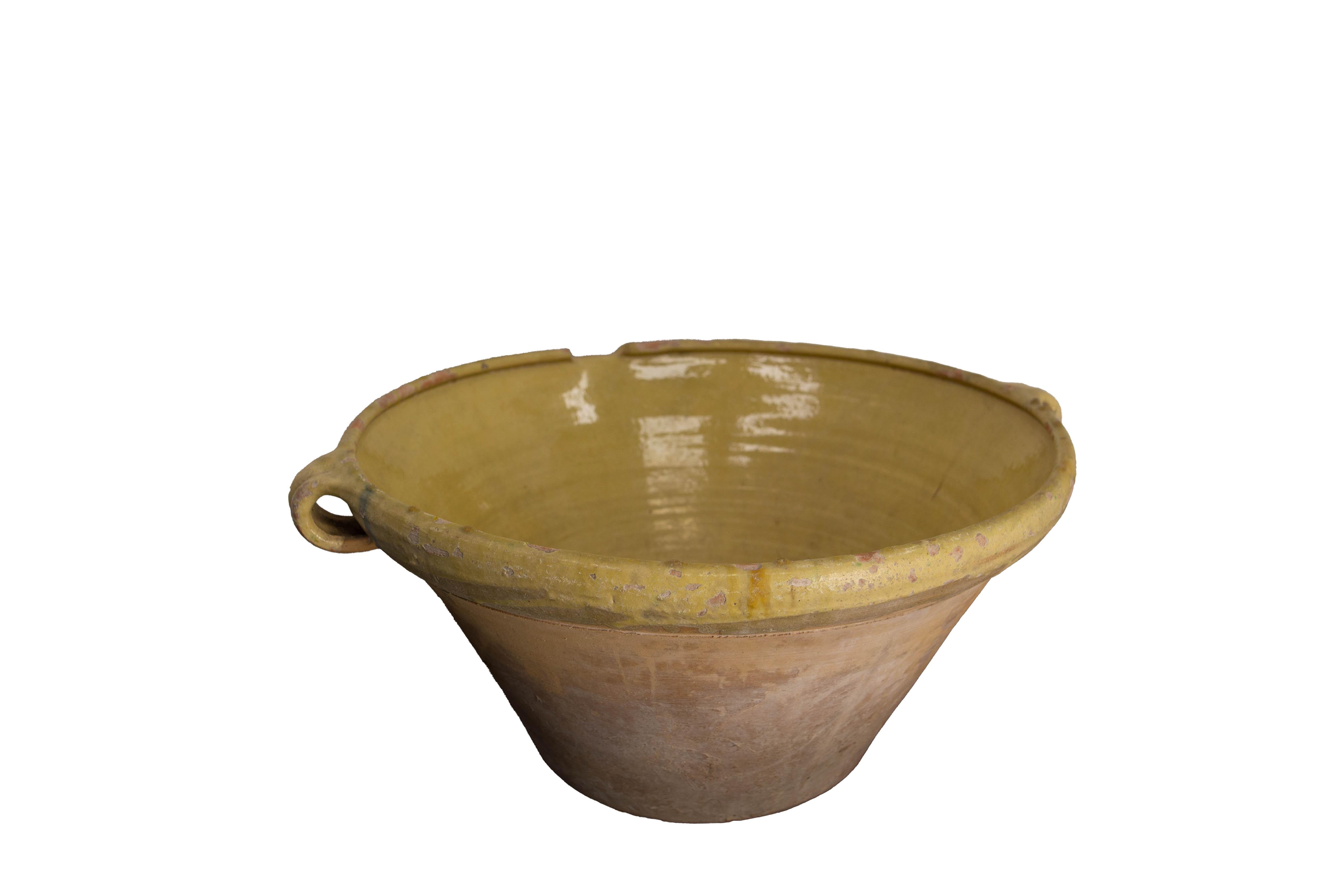 French Antique Terracotta Confit Tian or Bowl Glazed 2