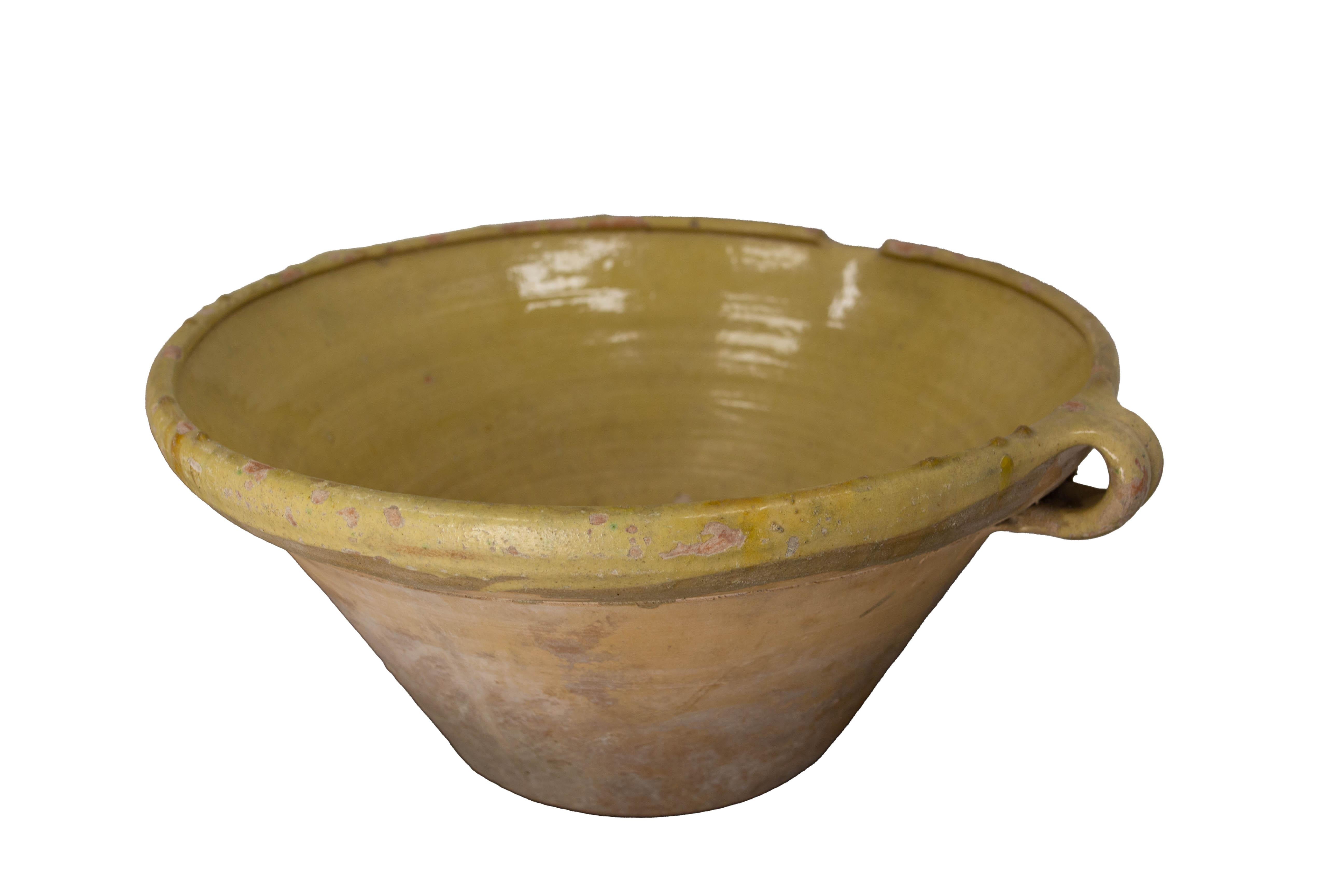 French Antique Terracotta Confit Tian or Bowl Glazed 3