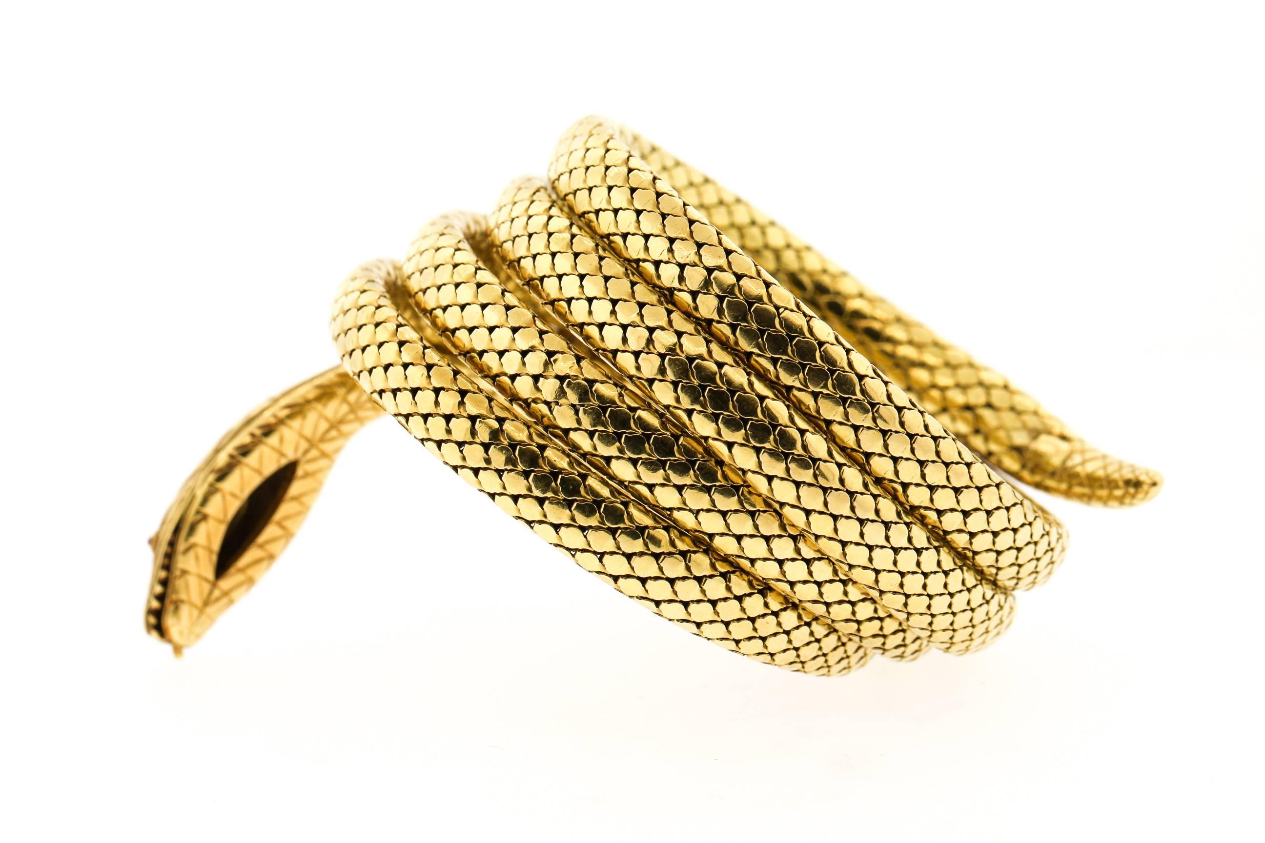 snake bracelet gold
