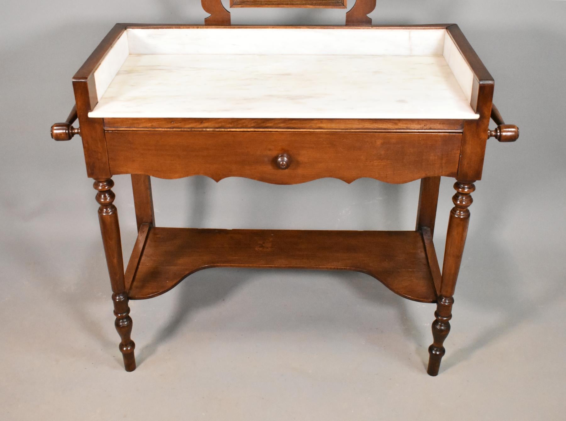 Polished French Antique Washstand Louis Philippe Style