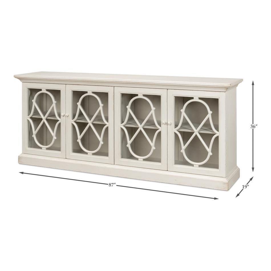 French Antique White Credenza For Sale 3
