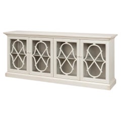 French Antique White Credenza