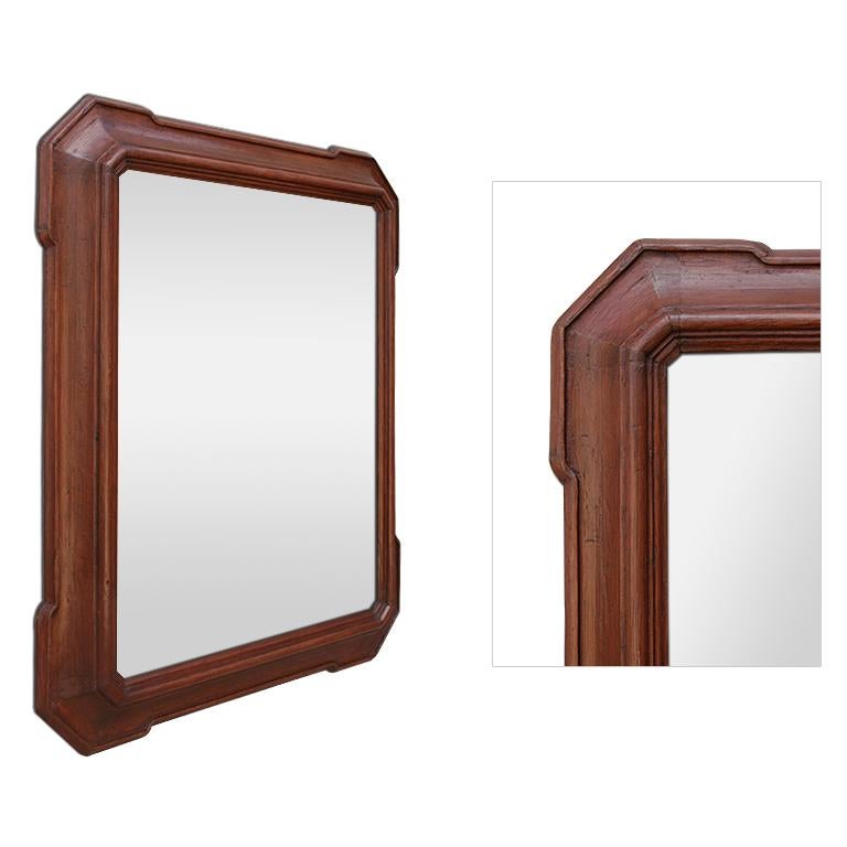 Sculpté Miroir français ancien en bois, XIXe siècle en vente