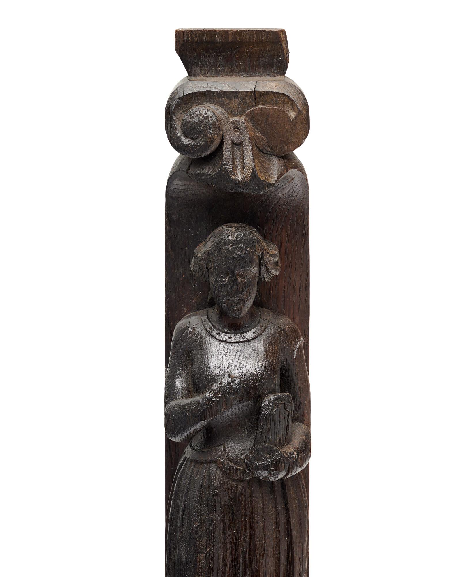 Scontrino a candela in legno Antique French in vendita 1