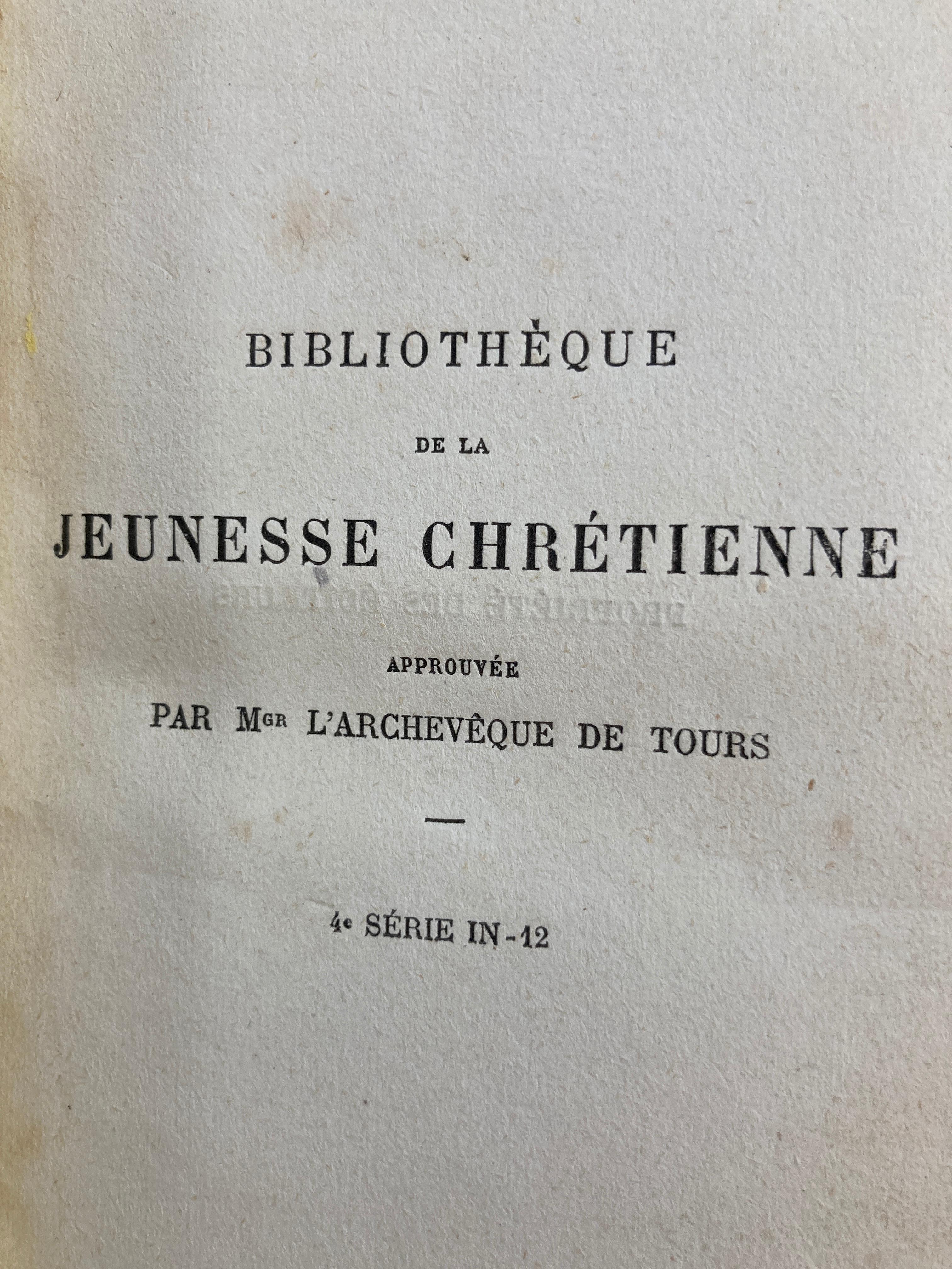 French Antique Youth Library Book Bibliotheque Jeunesse Chretienne 2