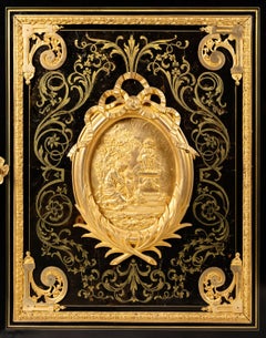 Cabinet d'antiquités françaises Boulle du 19ème siècle