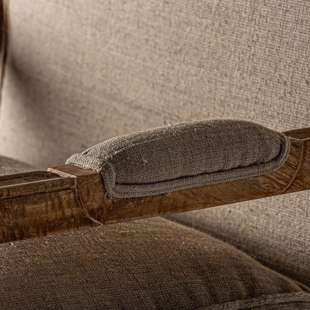 Bergere-Sessel aus Holz und Stoff im Louis-XV-Design mit Holz- und Stoffbezug (Louis XV.) im Angebot