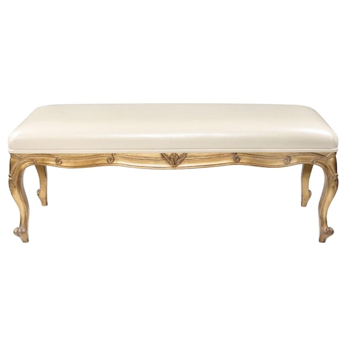 French Antoine Louis XV Ottoman Stool, 20th Century For Sale